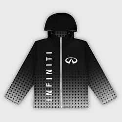 Ветровка с капюшоном женская Infiniti, цвет: 3D-белый