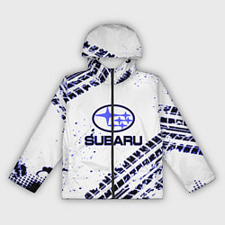 Ветровка с капюшоном женская SUBARU, цвет: 3D-черный
