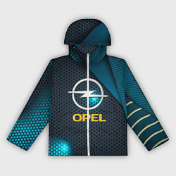 Ветровка с капюшоном женская OPEL ОПЕЛЬ, цвет: 3D-белый