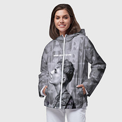 Ветровка с капюшоном женская Ваня Дмитриенко, цвет: 3D-белый — фото 2