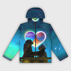 Ветровка с капюшоном женская Ваня Дмитриенко Венера-Юпитер, цвет: 3D-черный