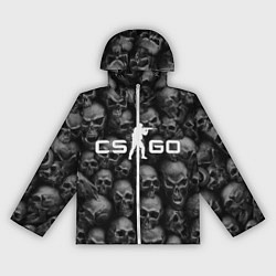 Ветровка с капюшоном женская CS:GO Catacombs Катакомбы, цвет: 3D-белый