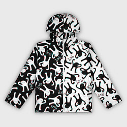 Ветровка с капюшоном женская МЕМ КОТ ЪУЪ СЪУКА, цвет: 3D-белый