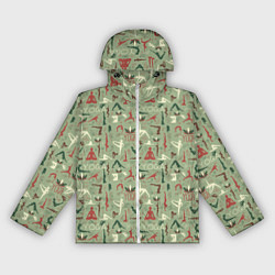 Ветровка с капюшоном женская Йога, цвет: 3D-белый