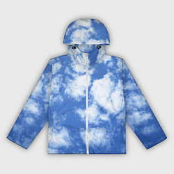 Ветровка с капюшоном женская ОБЛАКА, цвет: 3D-белый