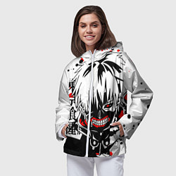 Ветровка с капюшоном женская ТОКИЙСКИЙ ГУЛЬ, цвет: 3D-белый — фото 2