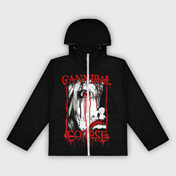 Ветровка с капюшоном женская Cannibal Corpse 2, цвет: 3D-белый