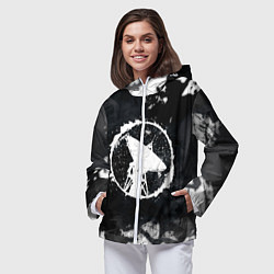 Ветровка с капюшоном женская ГРОТ, цвет: 3D-белый — фото 2