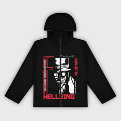 Ветровка с капюшоном женская Hellsing, цвет: 3D-черный