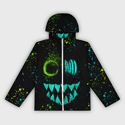 Ветровка с капюшоном женская Монстр, цвет: 3D-белый