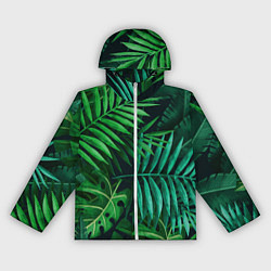 Ветровка с капюшоном женская Сочные тропики, цвет: 3D-белый