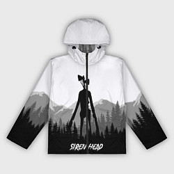 Ветровка с капюшоном женская SIREN HEAD DARK FOREST, цвет: 3D-черный