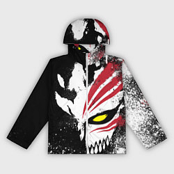 Ветровка с капюшоном женская БЛИЧ МАСКА BLEACH, цвет: 3D-белый