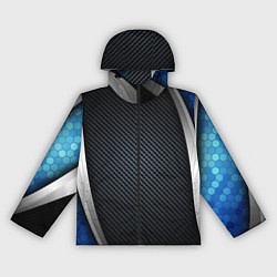 Ветровка с капюшоном женская Хромированная 3D броня, цвет: 3D-черный