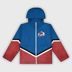 Ветровка с капюшоном женская Colorado Avalanche, цвет: 3D-белый