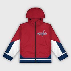 Ветровка с капюшоном женская Washington Capitals, цвет: 3D-черный
