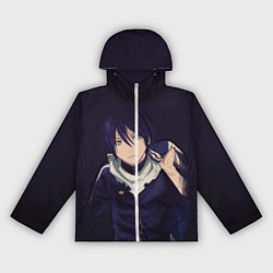 Ветровка с капюшоном женская Ято Бездомный бог, цвет: 3D-белый