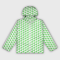 Ветровка с капюшоном женская Мозговые слизни, цвет: 3D-белый