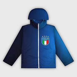 Ветровка с капюшоном женская Сборная Италии, цвет: 3D-белый