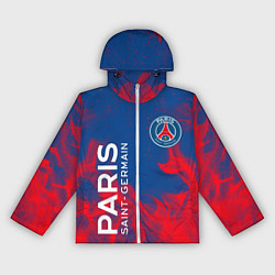 Ветровка с капюшоном женская ФК ПСЖ PARIS SAINT GERMAIN, цвет: 3D-белый