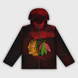 Ветровка с капюшоном женская CHICAGO NHL, цвет: 3D-черный
