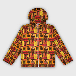 Ветровка с капюшоном женская Барабанщик, цвет: 3D-белый