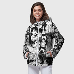 Ветровка с капюшоном женская Nagatoro Sempai, цвет: 3D-белый — фото 2