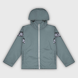 Ветровка с капюшоном женская КИМОНО МАЙКИ МАНДЗИРО, цвет: 3D-белый