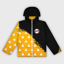 Ветровка с капюшоном женская КОСТЮМ ЗЕНИЦУ ZENITSU KNY, цвет: 3D-белый