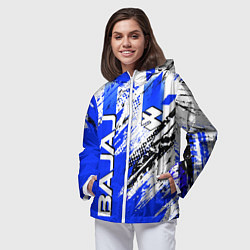 Ветровка с капюшоном женская BAJAJ БАДЖАДЖ МОТОСПОРТ, цвет: 3D-белый — фото 2