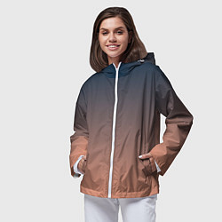 Ветровка с капюшоном женская PREDAWN GRADIENT, цвет: 3D-белый — фото 2