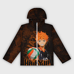 Ветровка с капюшоном женская Хината Волейбол, цвет: 3D-белый