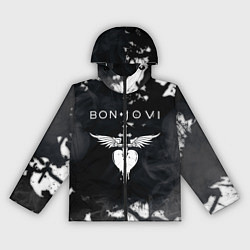 Ветровка с капюшоном женская BON JOVI БОН ДЖОВИ, цвет: 3D-черный