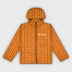 Ветровка с капюшоном женская ORANGE ROPE HALLOWEEN, цвет: 3D-черный