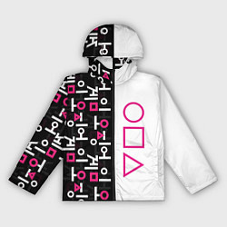 Ветровка с капюшоном женская Игра в кальмара: Стражи, цвет: 3D-черный