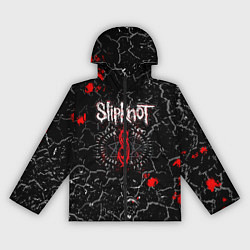 Ветровка с капюшоном женская Slipknot Rock Слипкнот Музыка Рок Гранж, цвет: 3D-черный