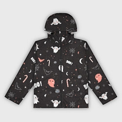 Ветровка с капюшоном женская Halloween Dark, цвет: 3D-черный