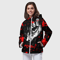 Ветровка с капюшоном женская ГАТС БЕРСЕРК BERSERK, цвет: 3D-белый — фото 2