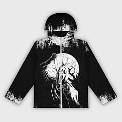 Ветровка с капюшоном женская Крик Хэллоуин Хоррор Scream Halloween, цвет: 3D-белый