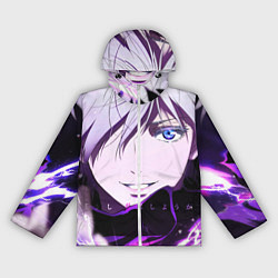 Ветровка с капюшоном женская Сатору Гото кастует заклинание, цвет: 3D-белый