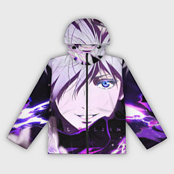 Ветровка с капюшоном женская Сатору Гото кастует заклинание, цвет: 3D-черный