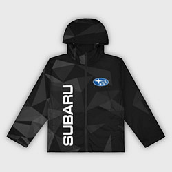 Ветровка с капюшоном женская Subaru Субару Авто, цвет: 3D-черный