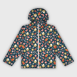 Женская ветровка Christmas Background