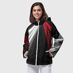 Ветровка с капюшоном женская Unlimited Highway, цвет: 3D-белый — фото 2