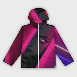 Ветровка с капюшоном женская Jinx Arcane League of Legends, цвет: 3D-белый