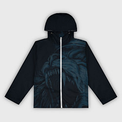 Ветровка с капюшоном женская Zenit lion dark theme, цвет: 3D-белый