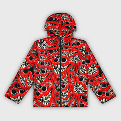 Ветровка с капюшоном женская POPPY PLAYTIME ХАГГИ ВАГГИ, цвет: 3D-черный