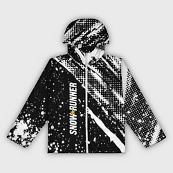 Ветровка с капюшоном женская SnowRunner Logo, цвет: 3D-белый