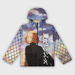 Ветровка с капюшоном женская МАЙКИ ГЛАВА ТОСВЫ, цвет: 3D-черный