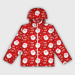 Ветровка с капюшоном женская САНТА КЛАУС НОВЫЙ ГОД, цвет: 3D-белый